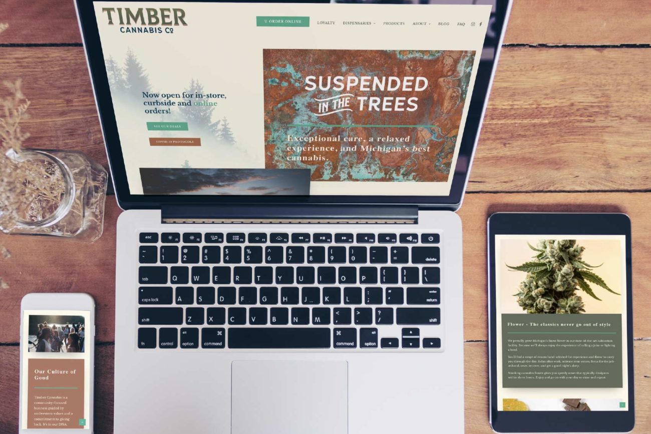 Timber Cannabis Digital Mock Ups