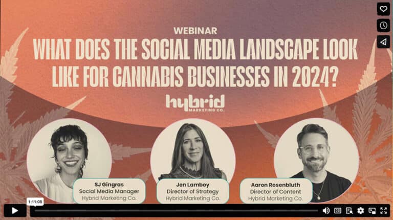 Webinar: What does the Social Media Landscape Look Like for Cannabis Businesses in 2024?