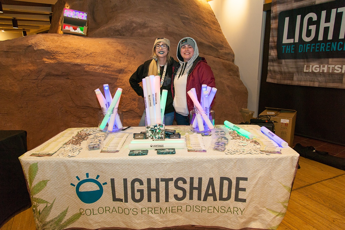 Lightshade Dispensary Booth at Red Rocks Amphitheater